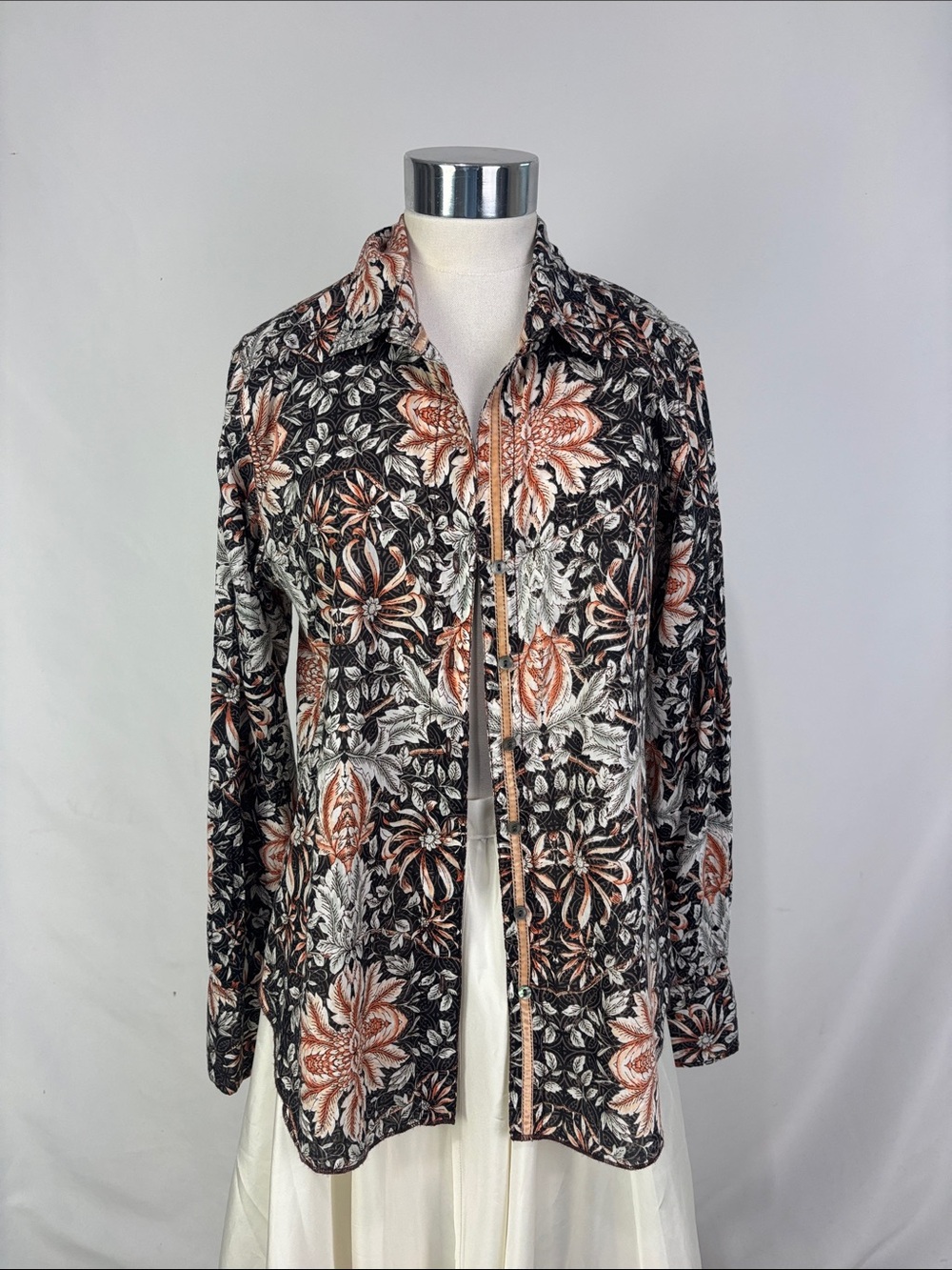 CINO MULTI PRINT BUTTON BLOUSE
